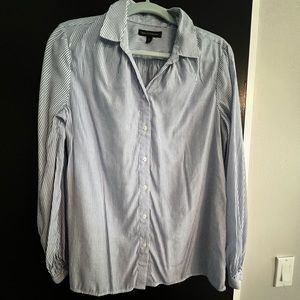 Banana Republic blue striped blouse